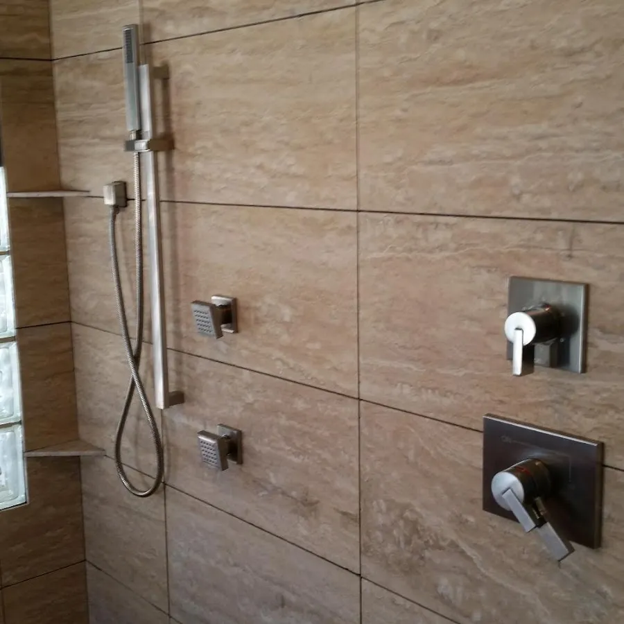 Shower fixture installation for Water Heater Replacement in Huntsville